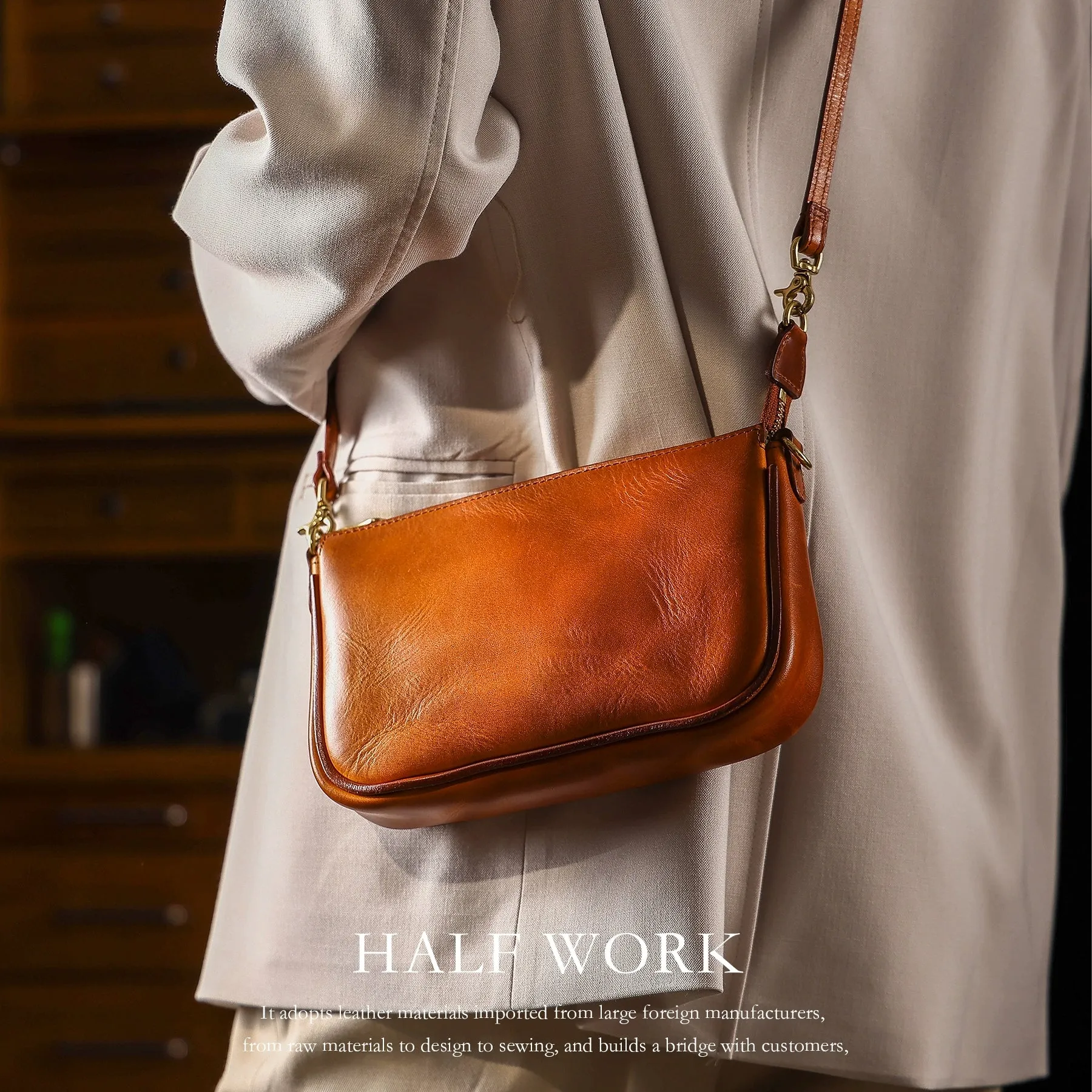 Leather Shoulder Bag