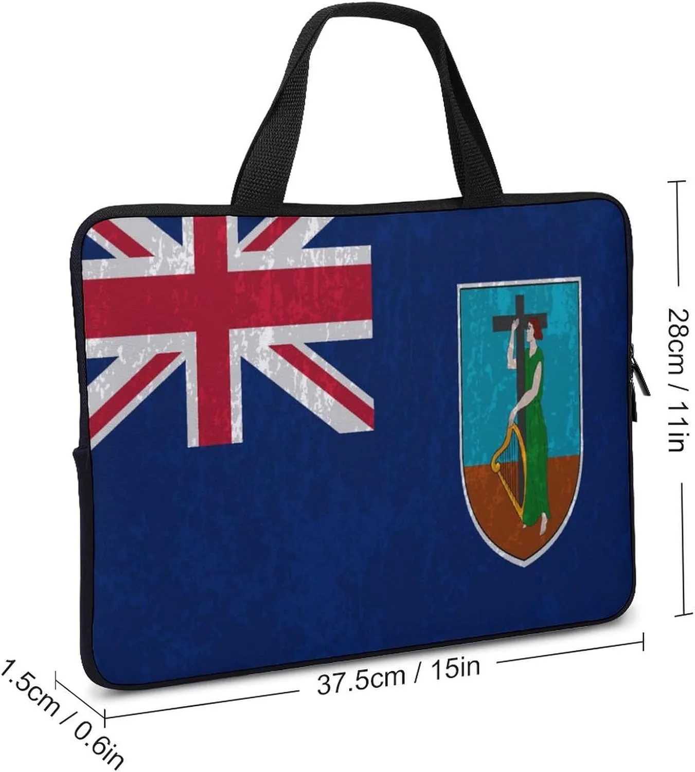 Liechtenstein Flag Laptop Sleeve Case 15-15.6 Inch, Durable Neoprene Bag for Computer