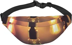 Light Bulbs Fanny Pack for Men Women Belt Bag Fashion Waist Bag Everywhere Crossbody Bag Wallet Hip Bum Bag with Adjustable Strap Waterproof Chest Bag for Travel Hiking Sports