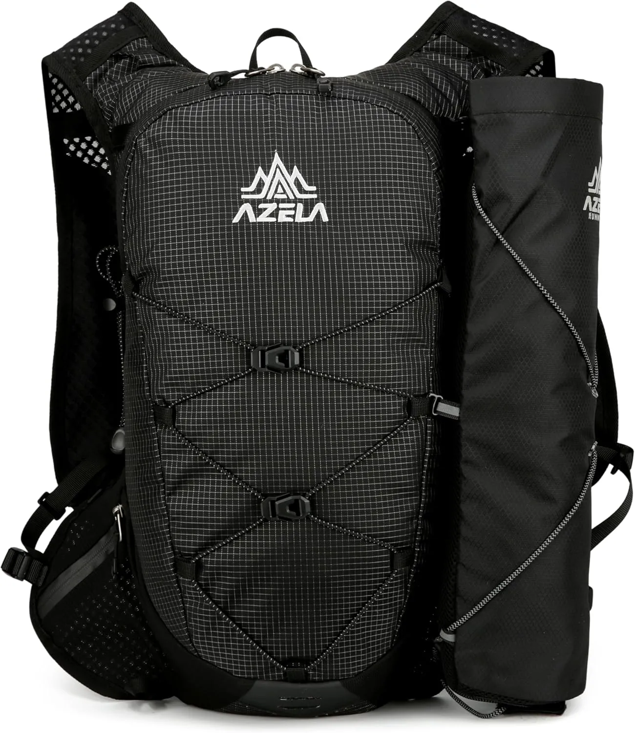 Lightweight Hydration Backpack for Running, Cycling, Hiking, Water Bladder Pack with Water Bottle Holder for Outdoor Sports.