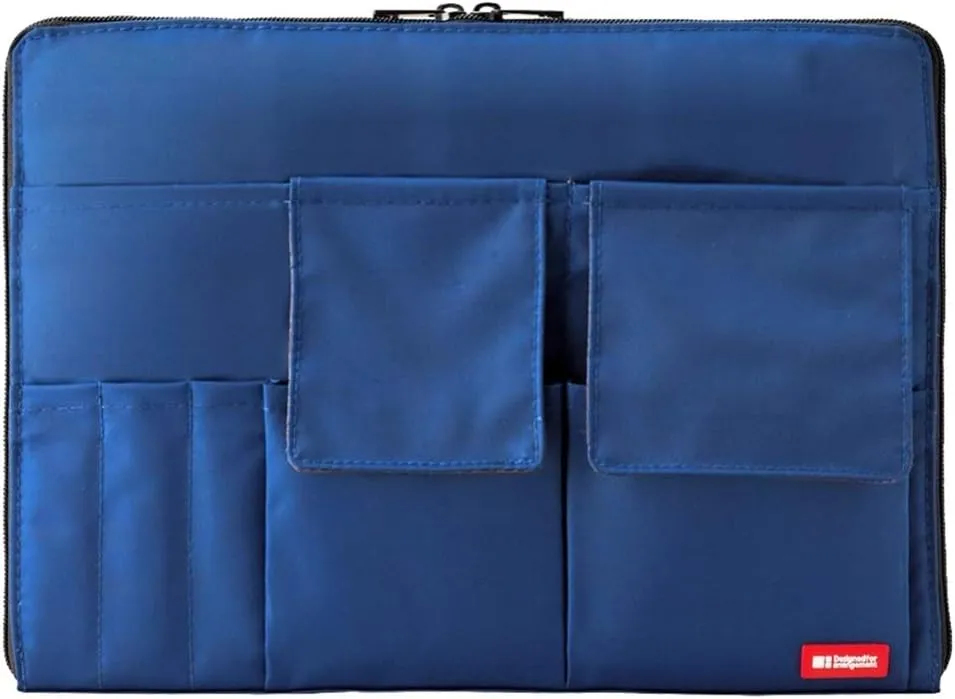LIHIT LAB Laptop Sleeve with Storage Pockets (Bag-in-Bag), 10 x 13.8 Inches, Indigo (A7554-11N)
