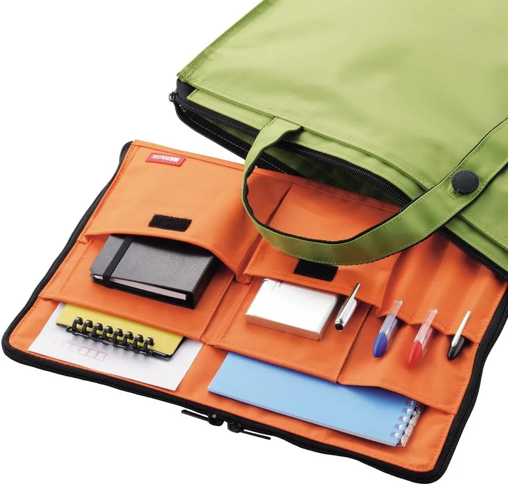 LIHIT LAB Laptop Sleeve with Storage Pockets (Bag-in-Bag), 10 x 13.8 Inches, Indigo (A7554-11N)