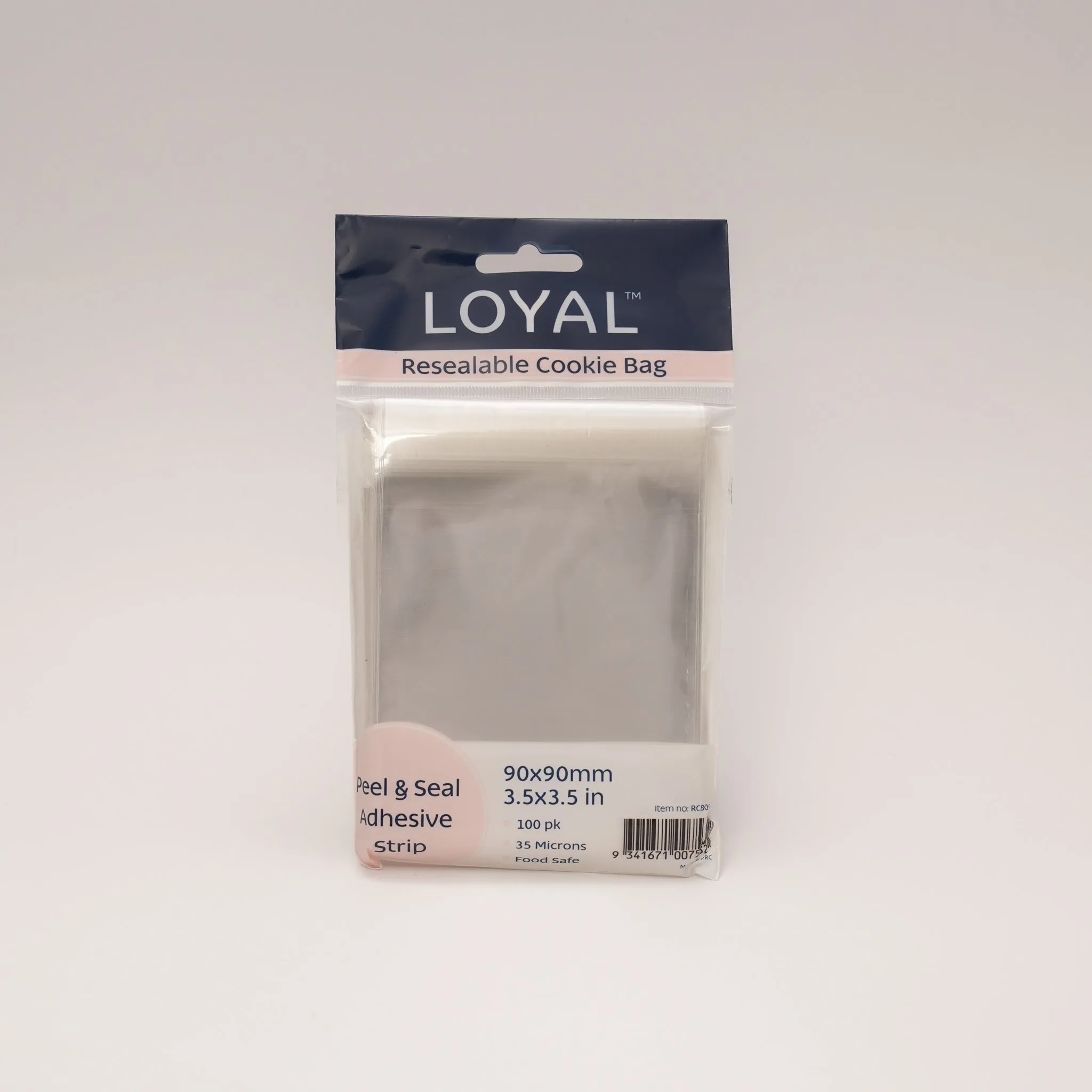 Loyal Resealable Cookie Bags 90x90mm