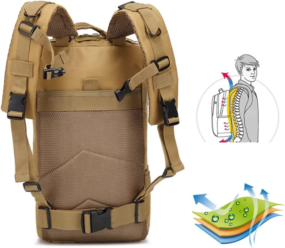 Magik 30L Military Tactical Bag Camping Outdoor EDC Travel Rucksack Hiking Backpack (CP)