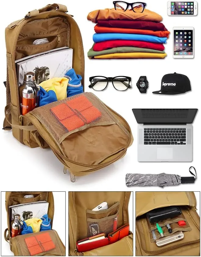 Magik 30L Military Tactical Bag Camping Outdoor EDC Travel Rucksack Hiking Backpack (CP)