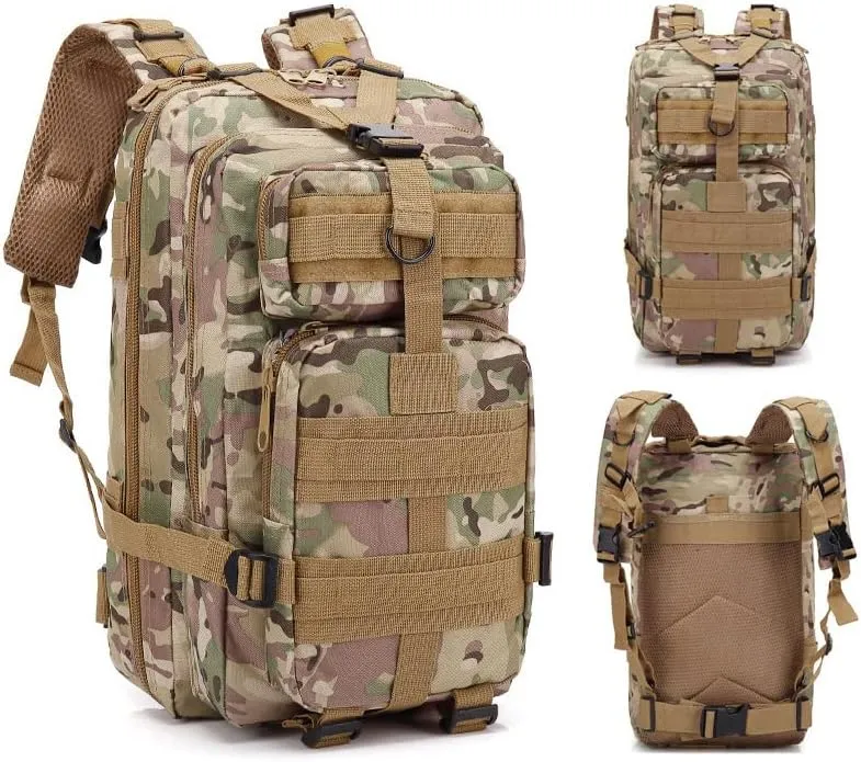Magik 30L Military Tactical Bag Camping Outdoor EDC Travel Rucksack Hiking Backpack (CP)