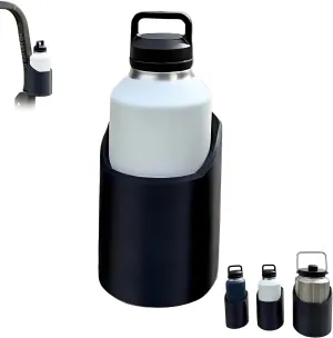 Magnetic Bottle Mounts for 46, 50, 64 oz, 3D Printed Portable Strong Magnet Truck Cup Holders, Portable Water Bottle Storage Racks for Golf Cart Tractor Bus Lawnmower(50 oz)