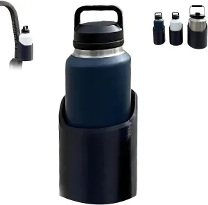 Magnetic Bottle Mounts for 46, 50, 64 oz, Portable Water Bottle Storage Rack, Strong Magnet Mount Water Bottle Holders for Tractor Fridge Yacht Forklifts Bus on Metal Surface(46 oz)