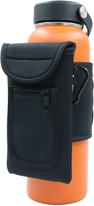 Magnetic Gym Bag Gym Water Bottle Holder with Purse, Phone Pocket Fits, Accessory Organizer for Owala/BlenderBottle/Stanley 20 oz-40 oz Designed with Strong Magnets