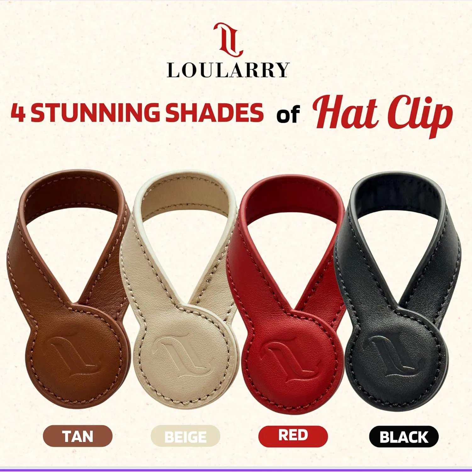Magnetic Hat Clip for Travel on Bag | Fashionable Travel Accessories For Women | Leather Hat Holder With Strong Magnet For Handbags, Purses, Backpacks, Luggage, And Totes