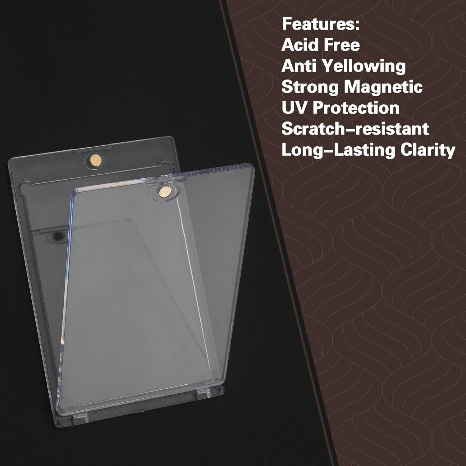 Magnetic Trading Card Holders with Adjustable Display Stand