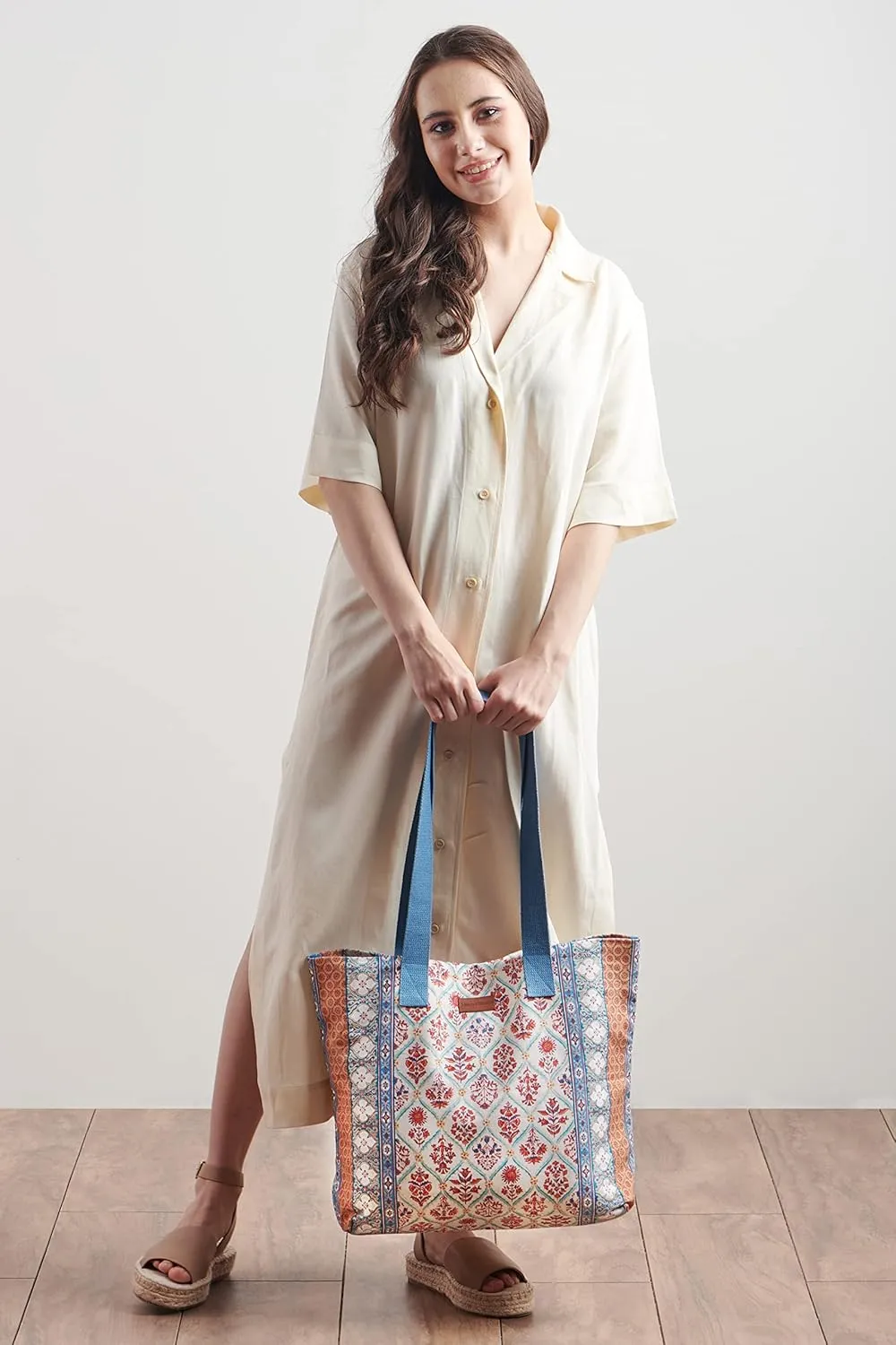 Maison d' Hermine Canvas Tote Bag 100% Cotton Canvas Reusable Shoulder Grocery Bag for Shopping Perfect for Men Women