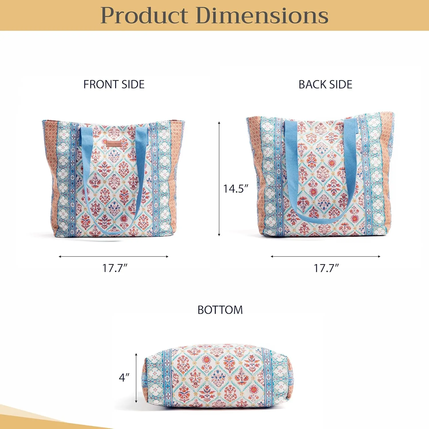 Maison d' Hermine Canvas Tote Bag 100% Cotton Canvas Reusable Shoulder Grocery Bag for Shopping Perfect for Men Women