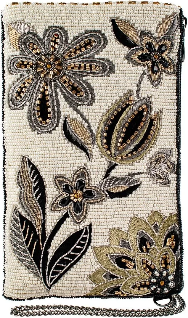 Mary Frances Breezy Crossbody Phone Bag, Ivory