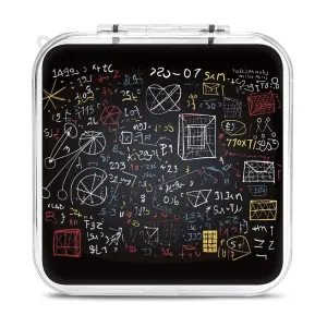 Mathematics And Physics Switch Game Case Switch Game Holder Cartridge Case Storage 12 Games & 2 Micro Sd Card Slots, Travel Carry Cases, Portable Games Card Storage, Hard Shell, Buckle Closure