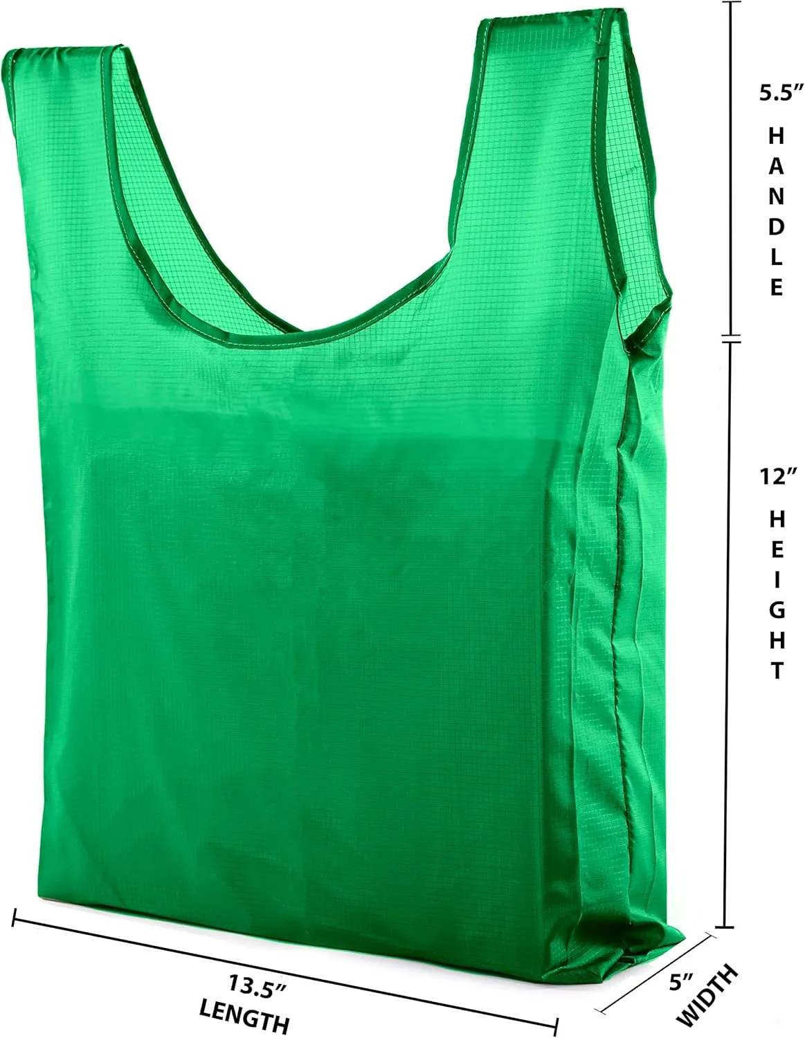Mato & Hash Reusable Grocery Bags | Foldable w/Integrated String Pouch | Ripstop Nylon Tote