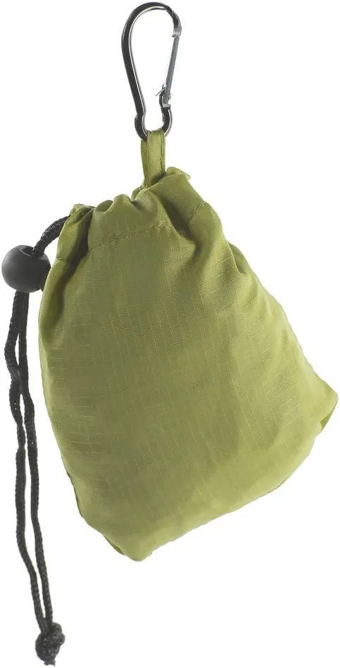 Mato & Hash Reusable Grocery Bags | Foldable w/Integrated String Pouch | Ripstop Nylon Tote