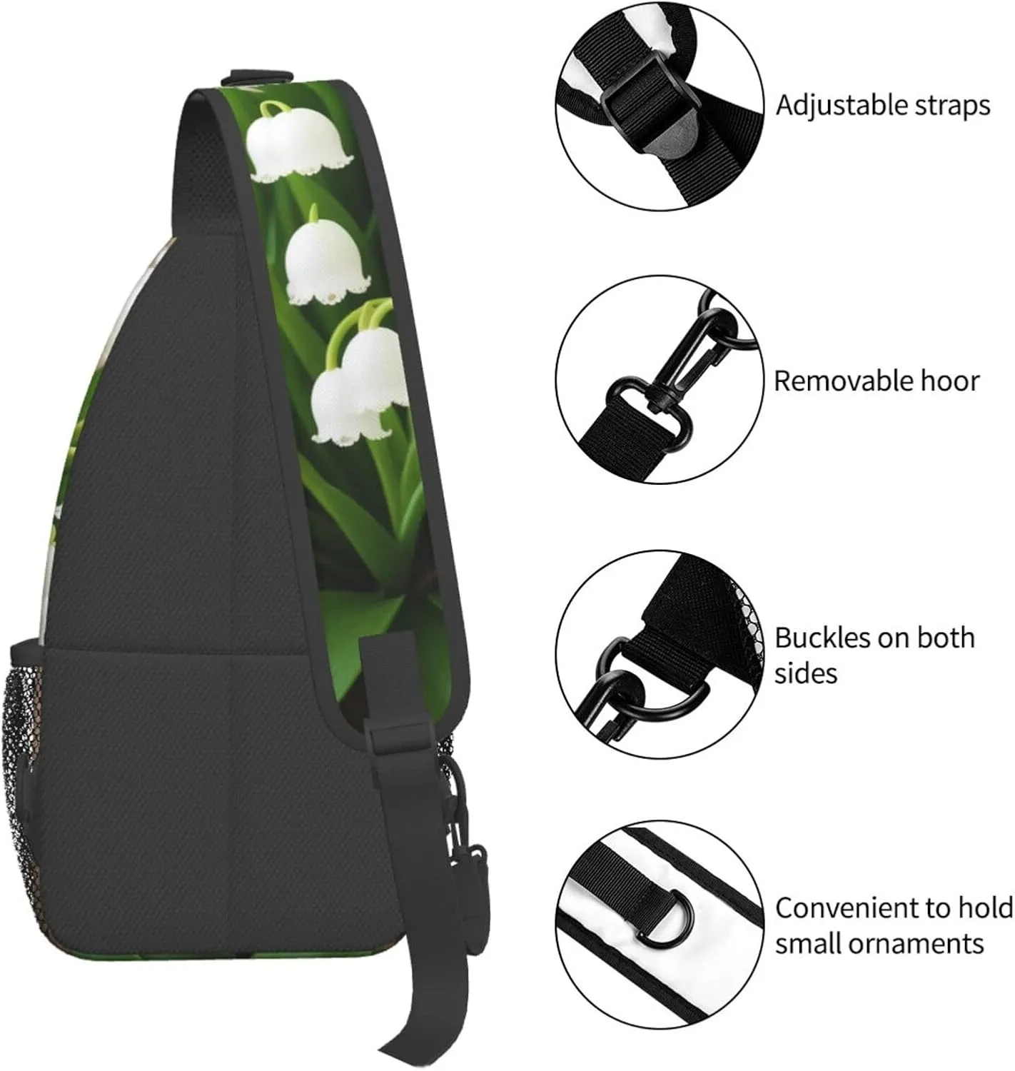 Mechanical Gold Disc Sling Bag For Women Mencross Sling Bag Fashion Crossbody Shoulder Bag Chest Bag For Hiking Travel