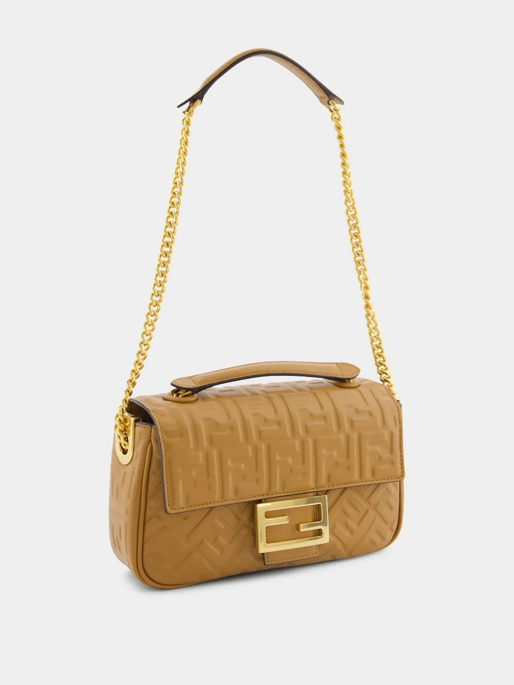 Medium Caramello Baguette Chain Bag