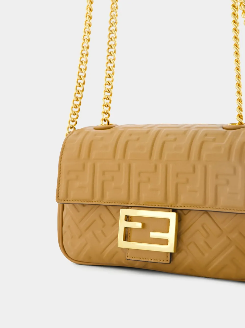 Medium Caramello Baguette Chain Bag