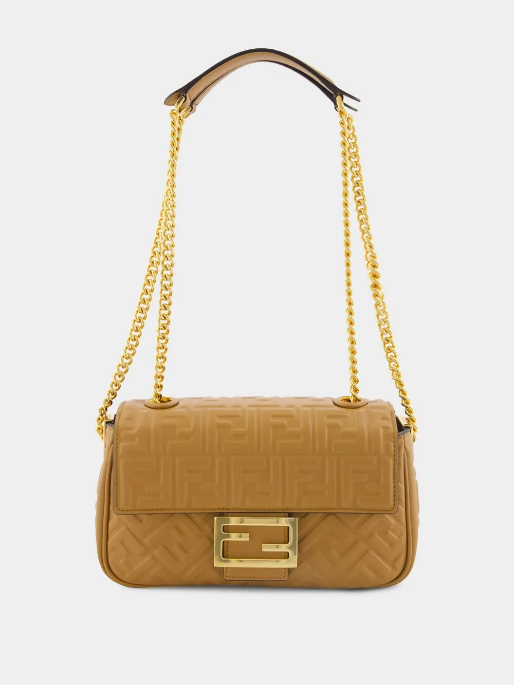 Medium Caramello Baguette Chain Bag