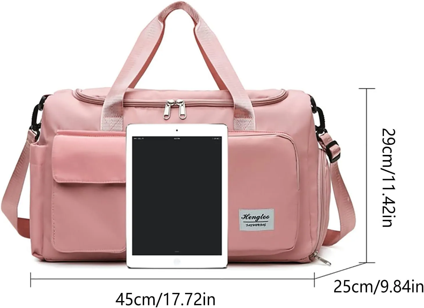 Mens Gym Bag with Shoes Compartment,28L Duffel Bag Men,Reusable Overnight Bag for Travel Yoga Workout Sports