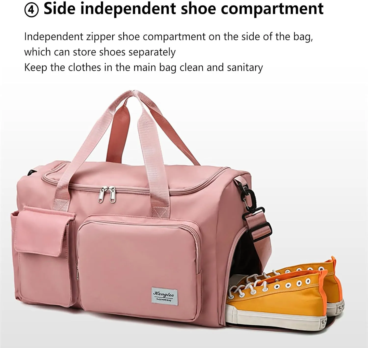 Mens Gym Bag with Shoes Compartment,28L Duffel Bag Men,Reusable Overnight Bag for Travel Yoga Workout Sports