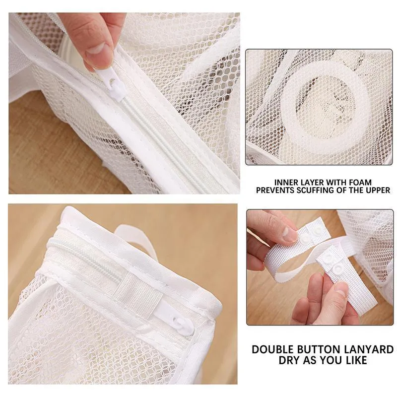 Mesh Laundry Shoes Bag 1PC 28x24.5x8cm Polyester Shoes Dryer