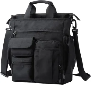 Messenger Bag Crossbody Bag Shoulder Bag, Work Bag Mens Bag Mens Crossbody Bag Mens Travel Bag, Laptop Briefcases for Men, Multi-pocket Purse for Work Business, Man Purse Multi-function (Black)