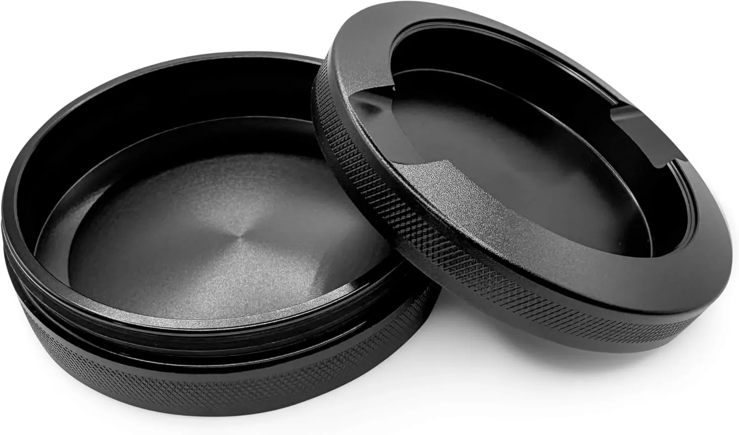 Metal Pouch Can | Metal Container | Slim EDC Pocket Tin | Airtight & Moisture-Resistant Storage | Compact Daily Organizer | Pill Case & Travel Tin | Gift for Men | (Black)