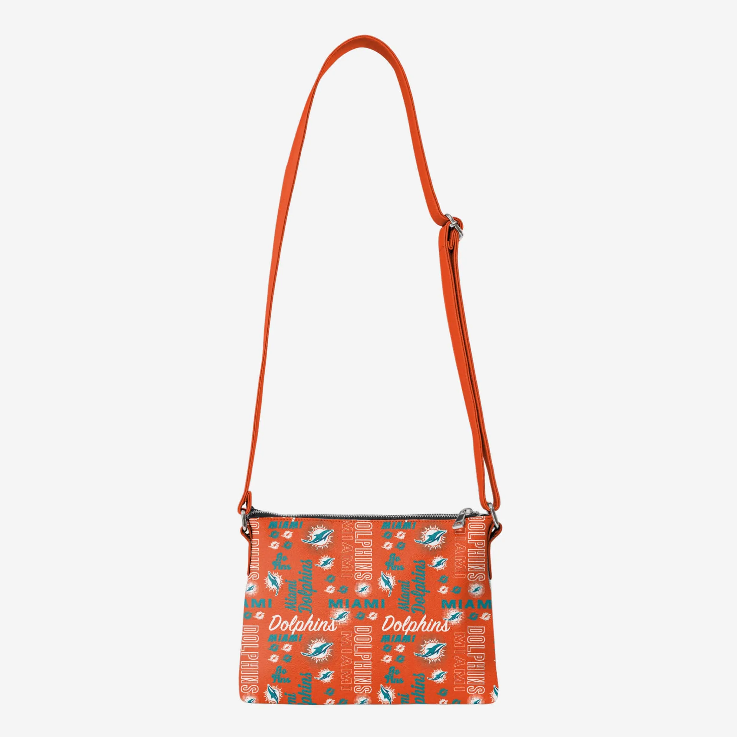 Miami Dolphins Spirited Style Printed Collection Foldover Tote Bag