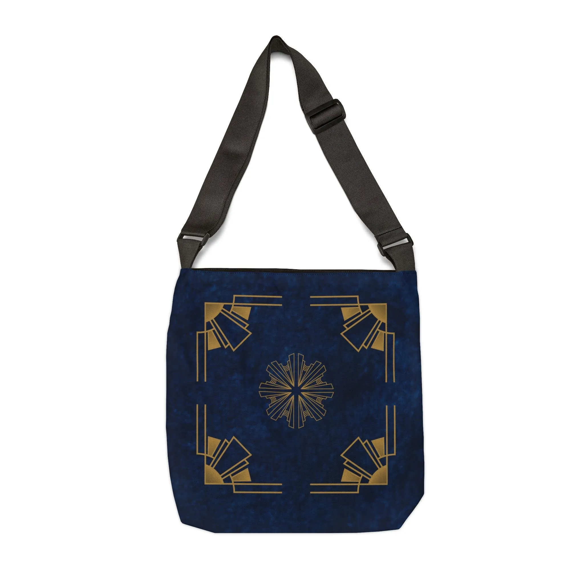 Midnight Luxe (Cobalt Blue) Adjustable Tote Bag (AOP)
