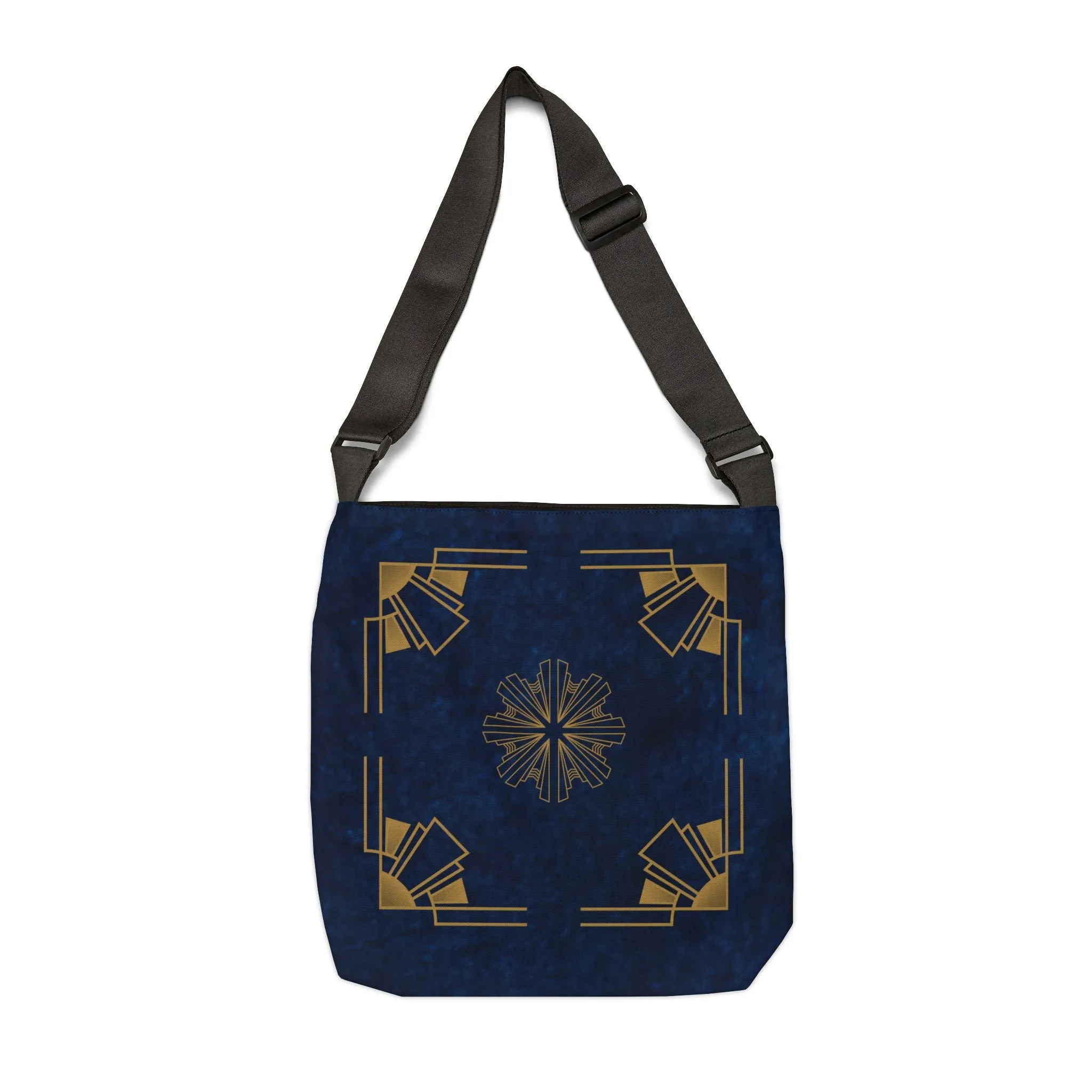 Midnight Luxe (Cobalt Blue) Adjustable Tote Bag (AOP)