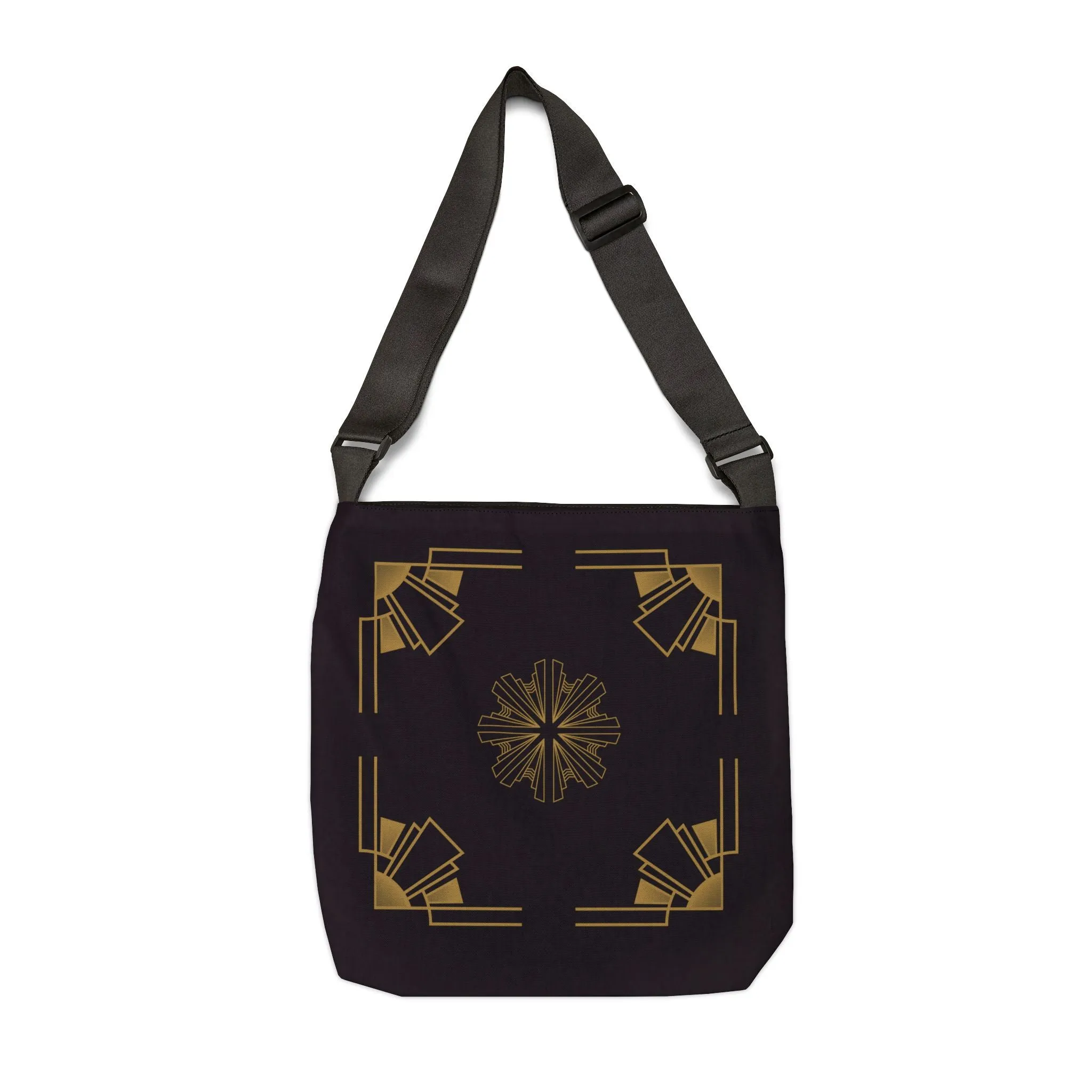 Midnight Luxe (Ebony) Adjustable Tote Bag (AOP)