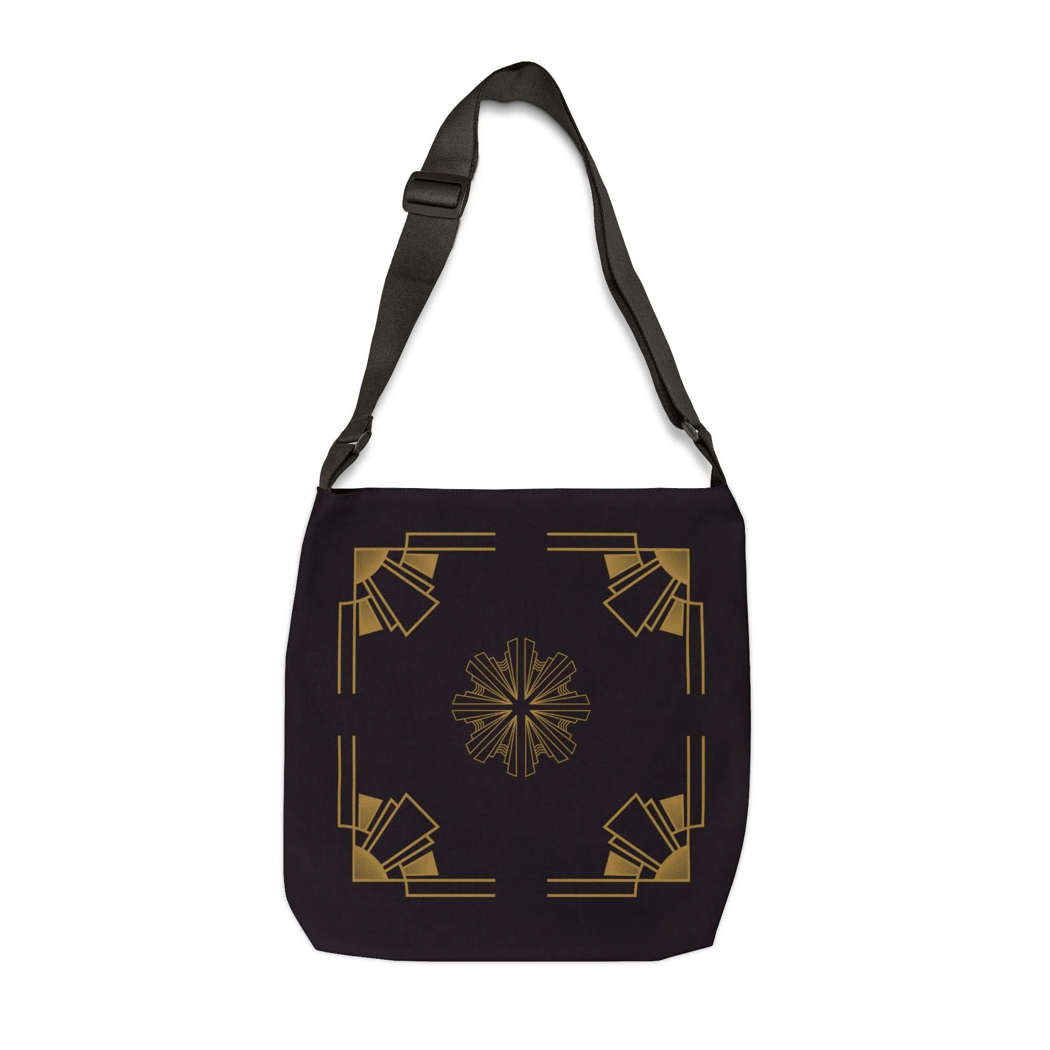 Midnight Luxe (Ebony) Adjustable Tote Bag (AOP)