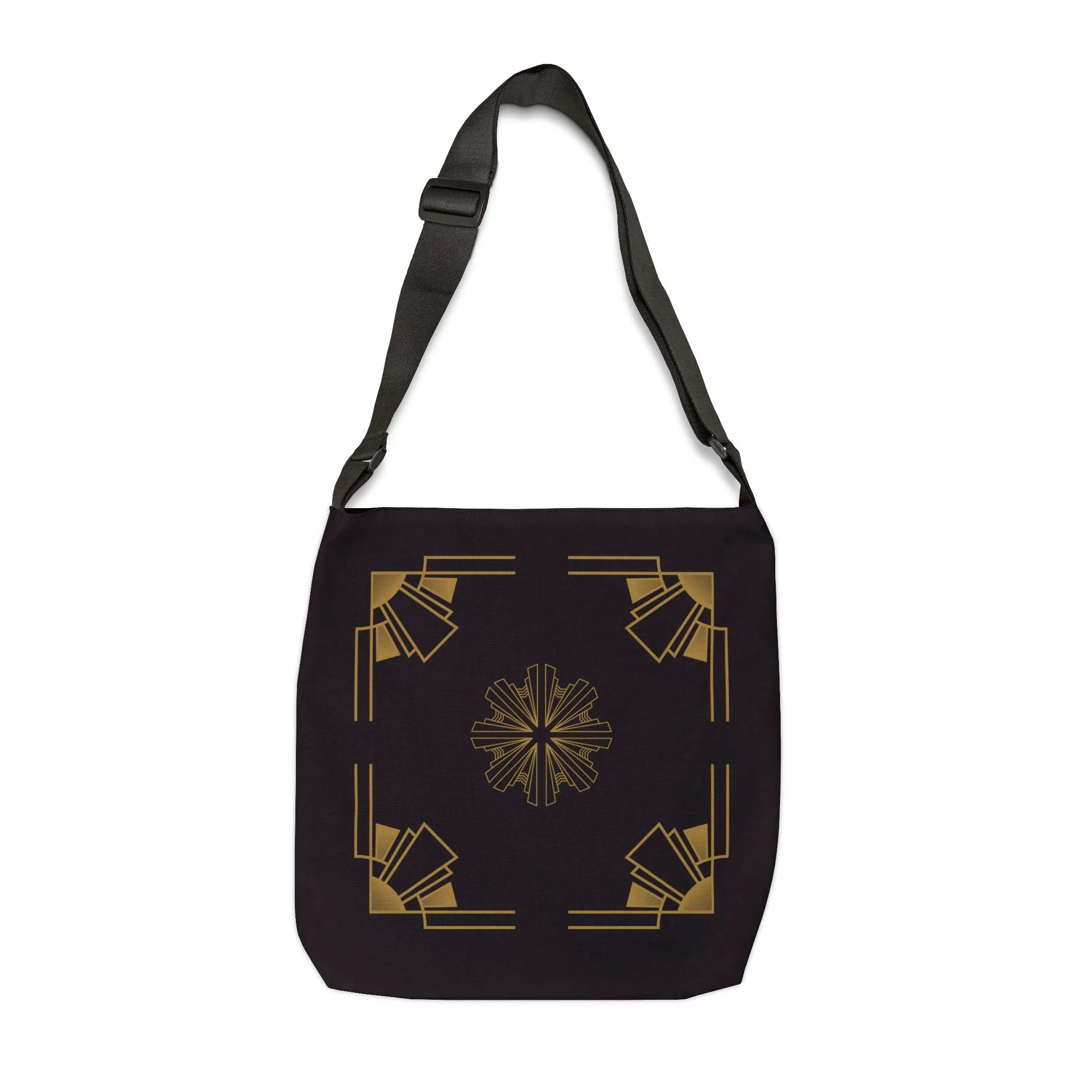 Midnight Luxe (Ebony) Adjustable Tote Bag (AOP)
