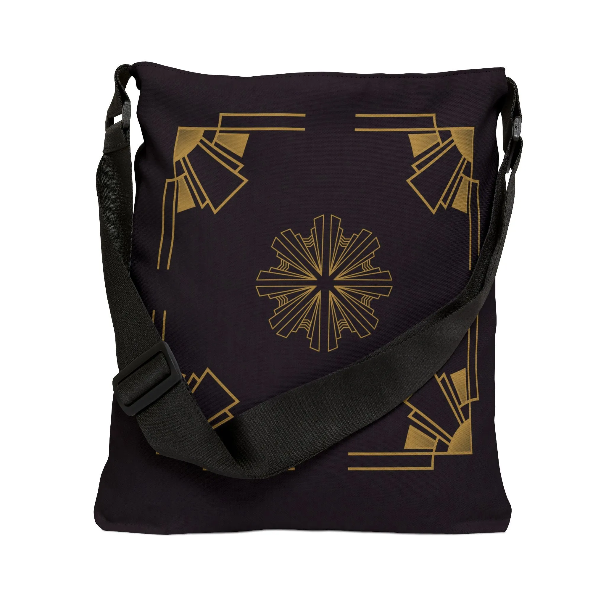 Midnight Luxe (Ebony) Adjustable Tote Bag (AOP)