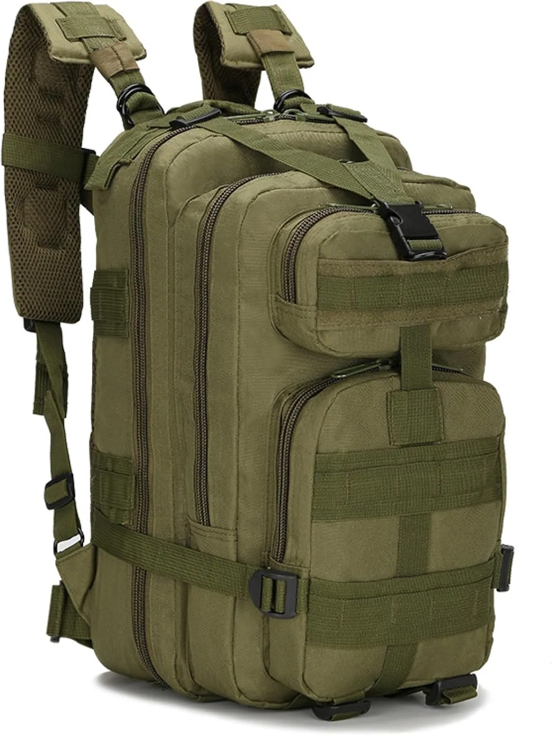 Military Fan Tactical Pack Outdoor Sports Mountaineering Bag 30L Oxford Camouflage 3P Backpack, 40-45L, Digital Jungle