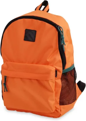 Mintra Office Backpack, Water-resistant Everyday Bag with Adjustable Straps, Unisex Backpack for Travel, College, Multi-Compartments with Secure Zippers, Orange, 15L Small, 10" W x 14.17" H