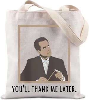 Monk Quote TV Show Inspired Gift You'll Thank Me Later Tote Bag Criminal Investigation TV Show Lover Gift