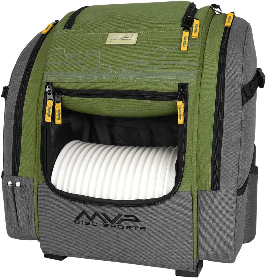 MVP Disc Sports James Conrad Voyager Series Backpack Disc Golf Bag (Choose Your Color and Size)