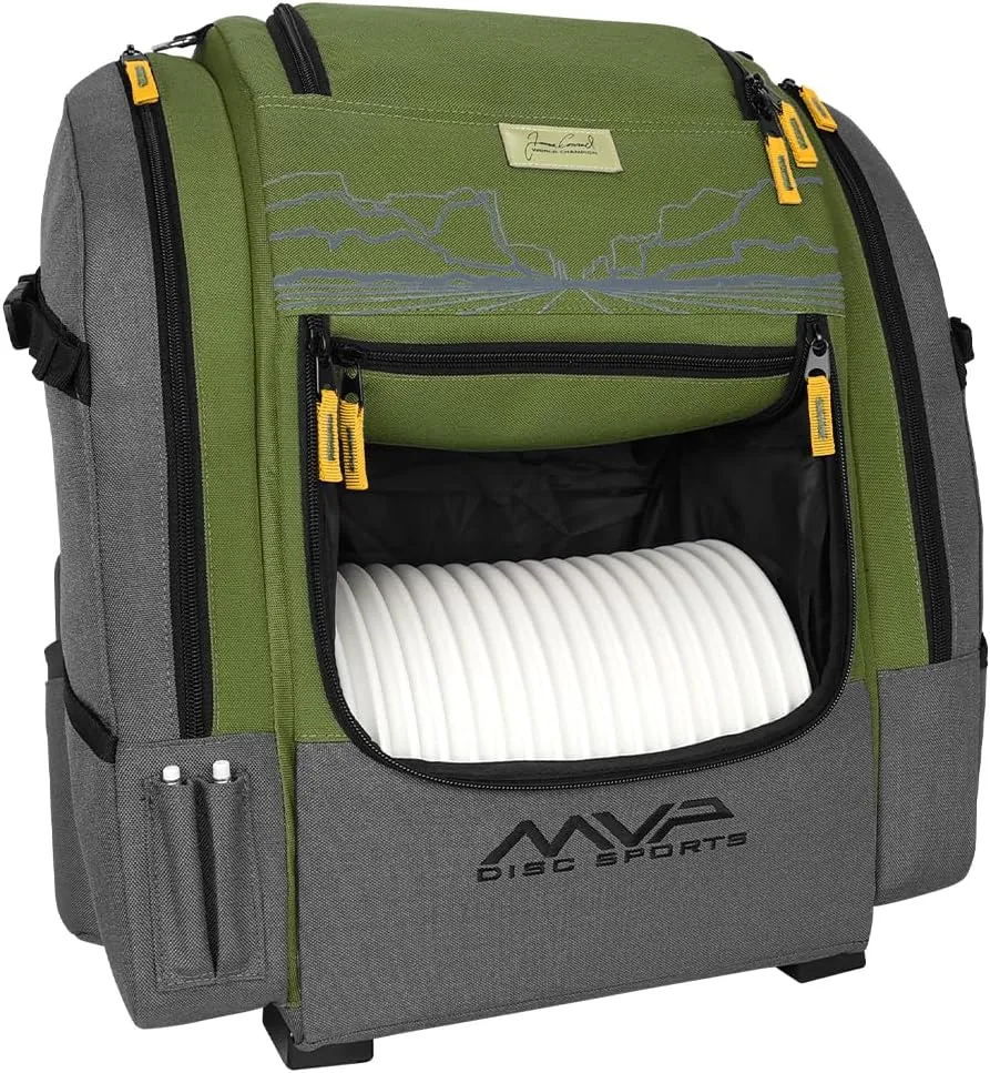 MVP Disc Sports James Conrad Voyager Series Backpack Disc Golf Bag (Choose Your Color and Size)