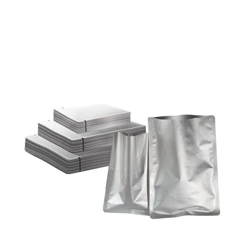 Mylar Heat Seal Vacuum Pouches 100PCS 3Sizes Silver