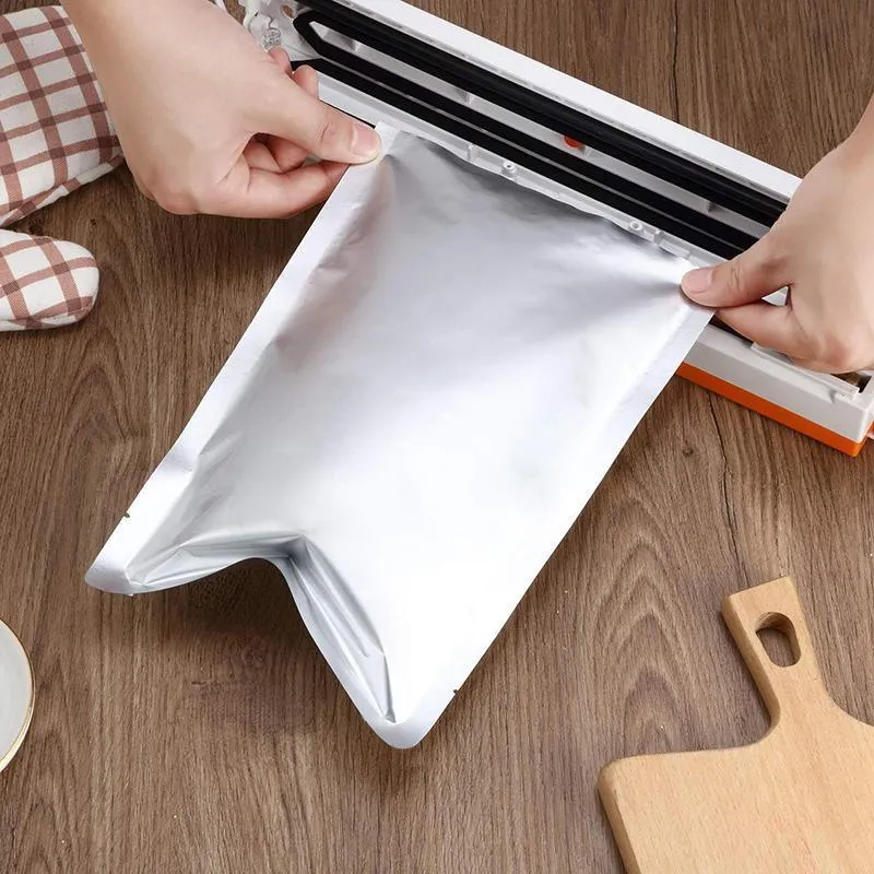 Mylar Heat Seal Vacuum Pouches 100PCS 3Sizes Silver