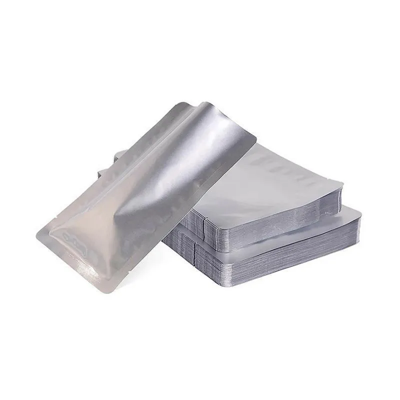 Mylar Heat Seal Vacuum Pouches 100PCS 3Sizes Silver