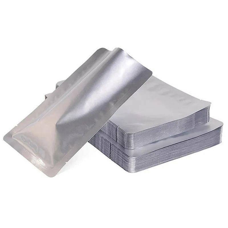 Mylar Heat Seal Vacuum Pouches 100PCS 3Sizes Silver