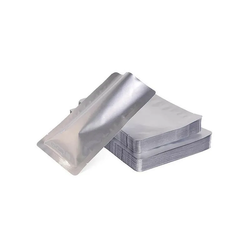 Mylar Heat Seal Vacuum Pouches 100PCS 3Sizes Silver