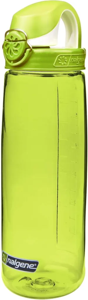 Nalgene On the Fly BPA-Free Water Bottle, Green w Green/White, 24 oz
