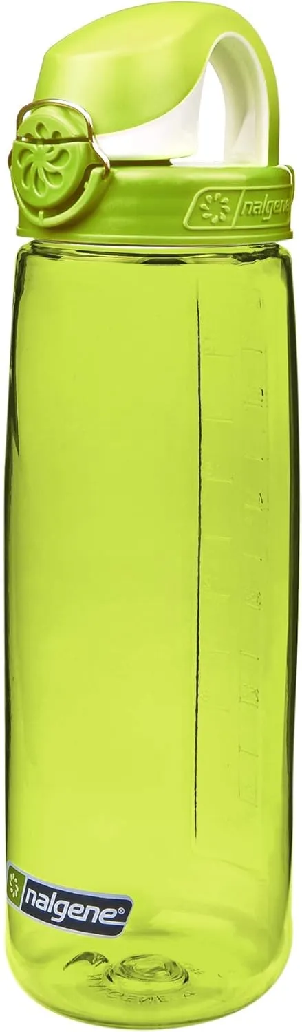 Nalgene On the Fly BPA-Free Water Bottle, Green w Green/White, 24 oz