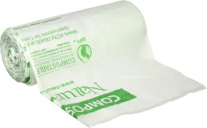 Naturbag NT1025-X-00031 35 Gallon Slim Compostable Bags and Liners, 34-Inch-by-48-Inch